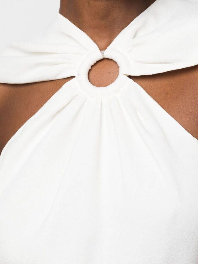 Stella McCartney T-shirt met open schouders Wit