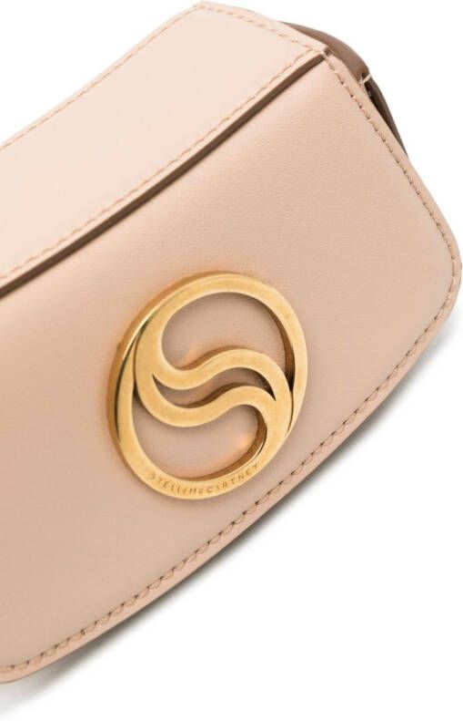 Stella McCartney S-Wave kleine tas Beige