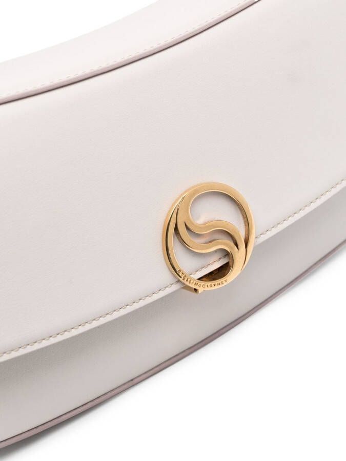 Stella McCartney S-Wave schoudertas Beige