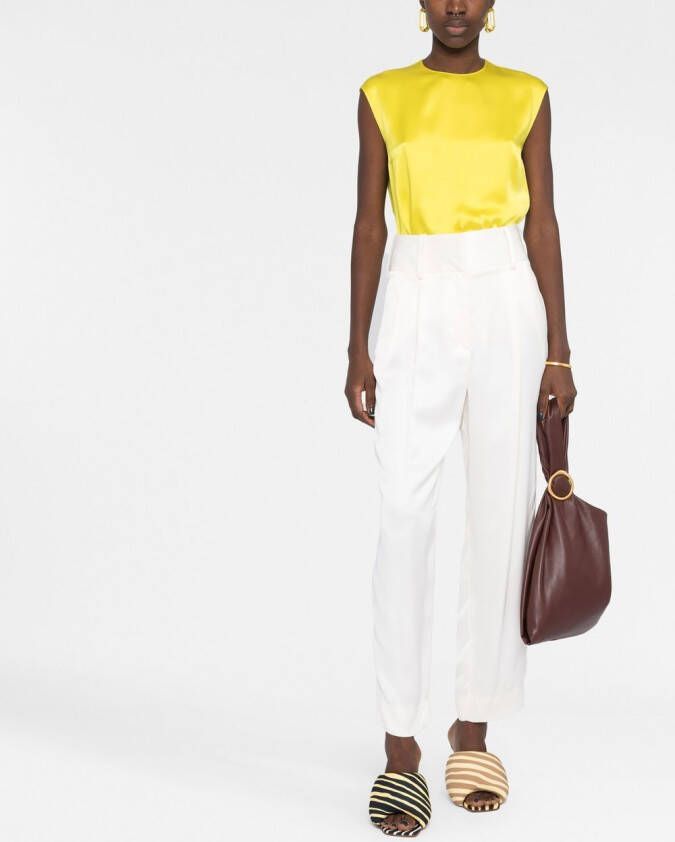 Stella McCartney Mouwloze blouse Geel