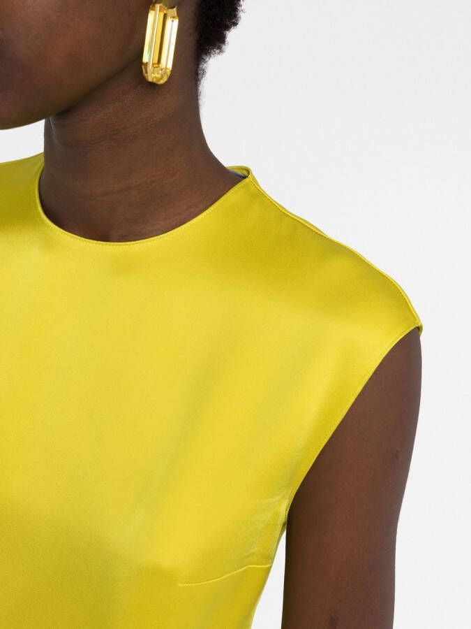 Stella McCartney Mouwloze blouse Geel