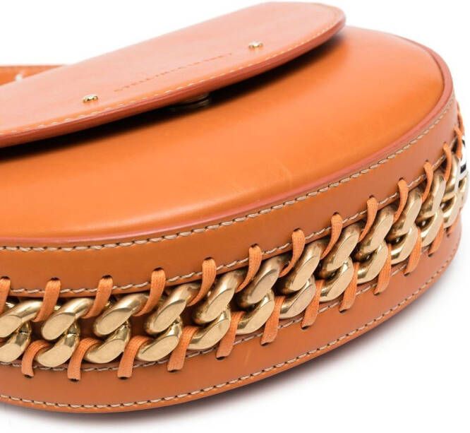 Stella McCartney Schoudertas met kettingdetail Oranje