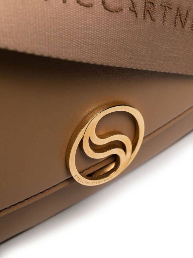 Stella McCartney Schoudertas met logogesp Bruin