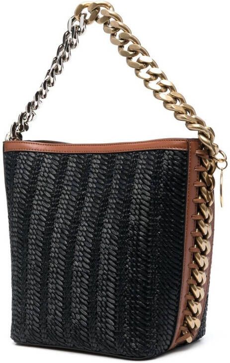 Stella McCartney Shopper met ketting Zwart