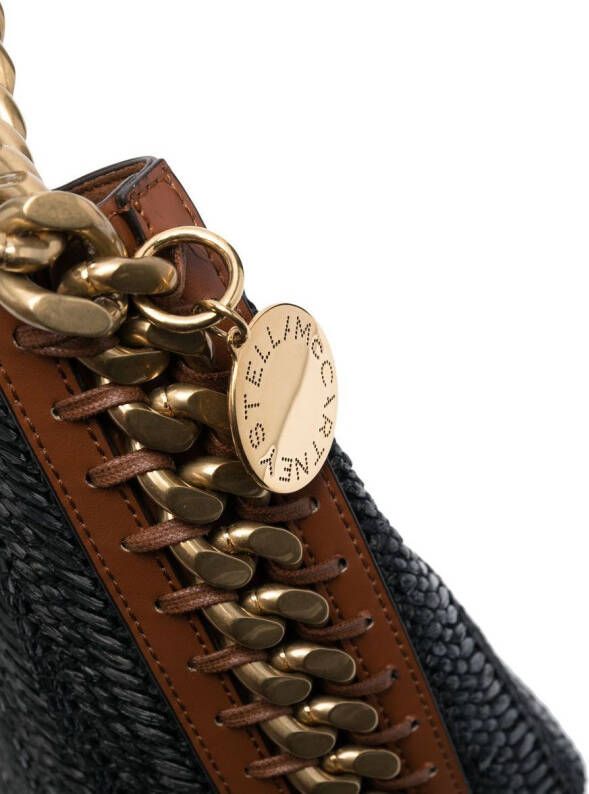 Stella McCartney Shopper met ketting Zwart