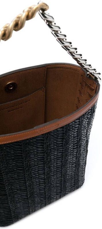 Stella McCartney Shopper met ketting Zwart