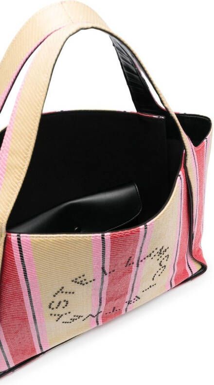 Stella McCartney Shopper met logoprint Beige
