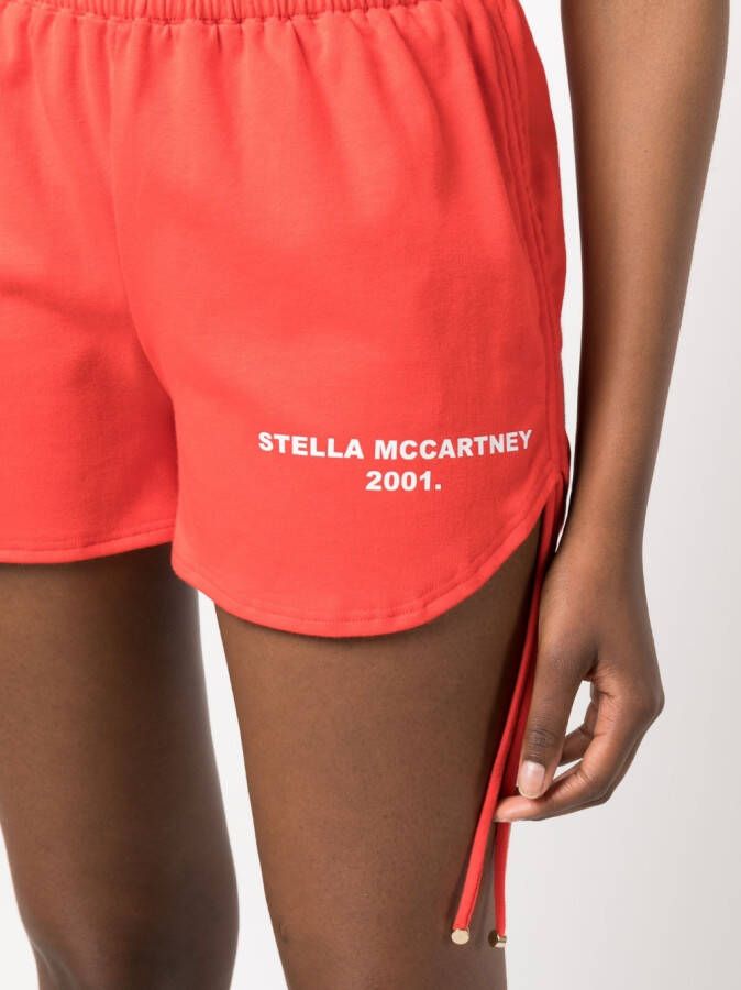 Stella McCartney Shorts met trekkoord Rood