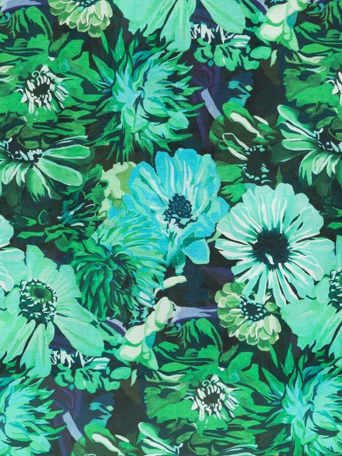 Stella McCartney Sjaal met bloemenprint Groen