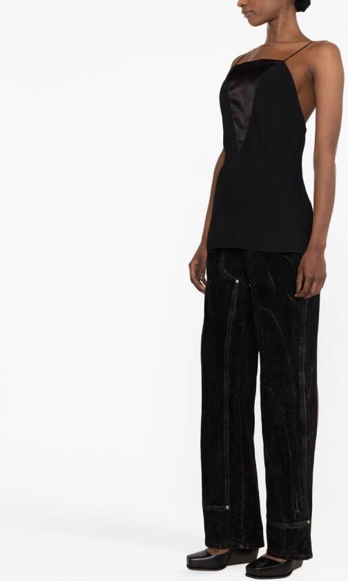 Stella McCartney Mouwloze top Zwart