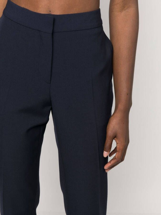 Stella McCartney Broek met split in de cuffs Blauw
