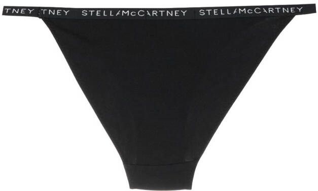 Stella McCartney Slip met logoband Zwart