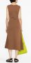 Stella McCartney Mouwloze jurk Bruin - Thumbnail 4