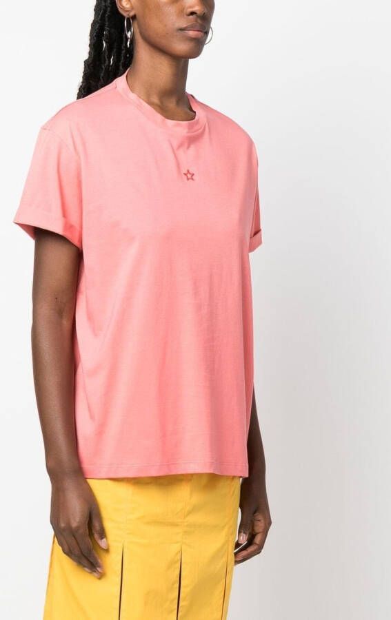 Stella McCartney T-shirt met geborduurde ster Roze