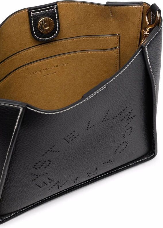 Stella McCartney Stella crossbodytas met logo Zwart