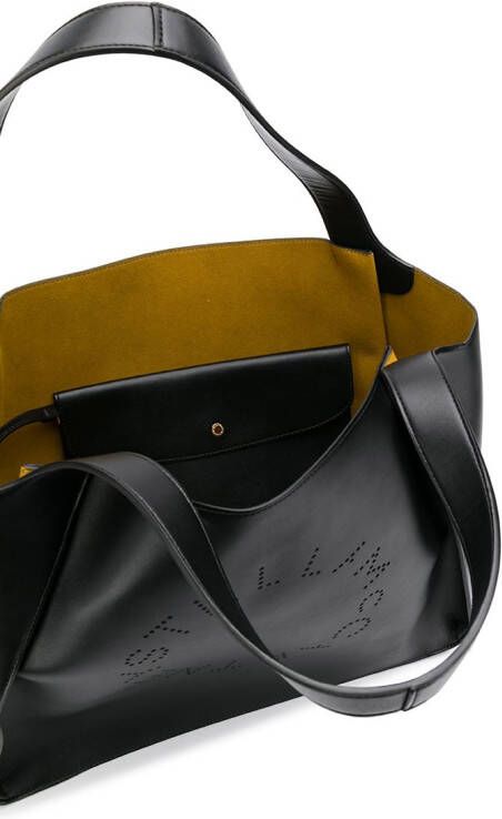 Stella McCartney Stella draagtas met logo Zwart