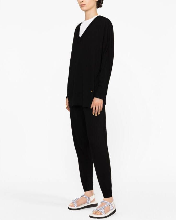 Stella McCartney Stella Iconics fijngebreide broek Zwart