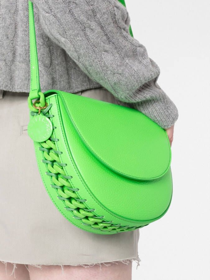 Stella McCartney Stella schoudertas met omslag Groen