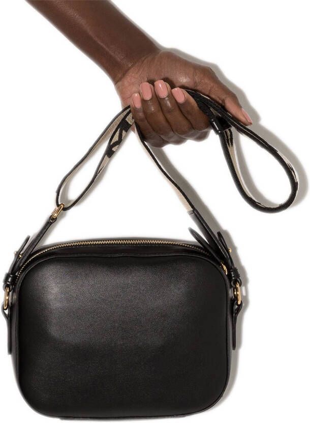 Stella McCartney Stella mini-crossbodytas met logo Zwart