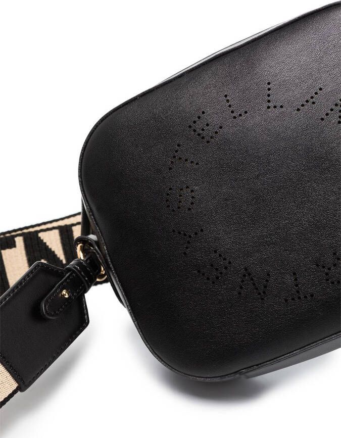 Stella McCartney Stella mini-crossbodytas met logo Zwart