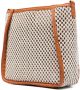 Stella McCartney Stella schoudertas met geborduurd logo Beige - Thumbnail 3