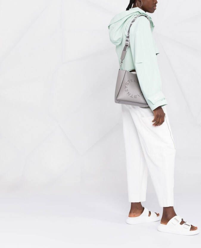 Stella McCartney Stella schoudertas met logo Grijs