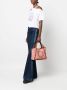 Stella McCartney Shopper met geborduurd logo Bruin - Thumbnail 2