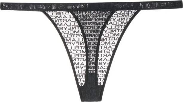 Stella McCartney String met logoprint Zwart