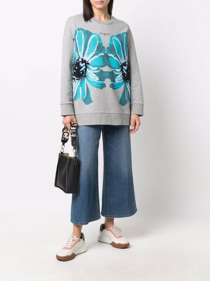 Stella McCartney Sweater met bloemenprint Grijs