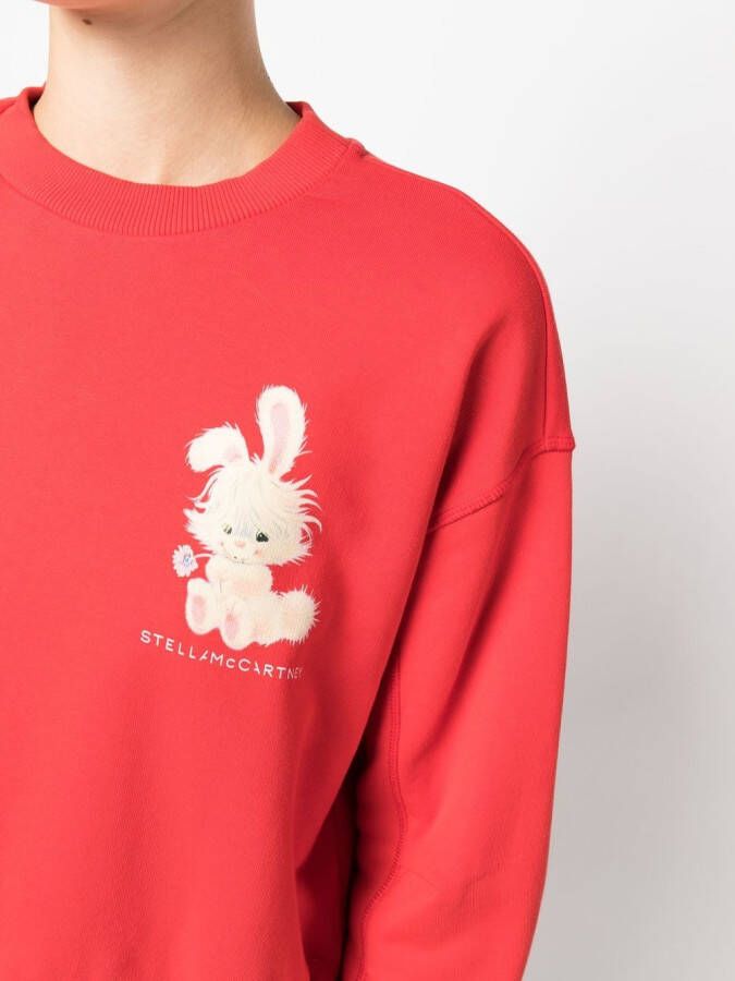 Stella McCartney Sweater met print Rood
