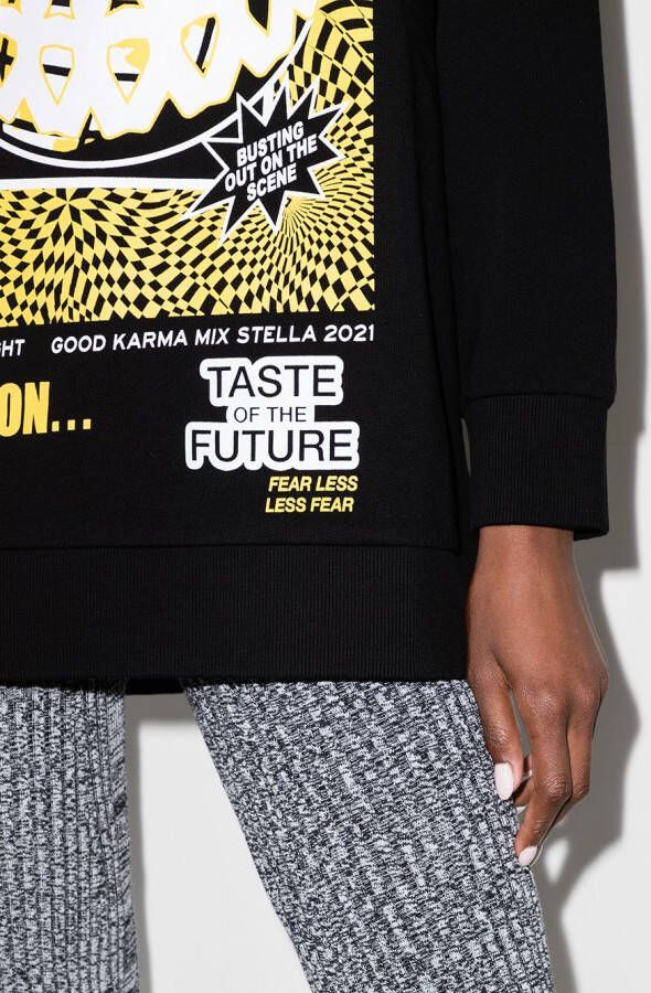 Stella McCartney Sweater met print Zwart