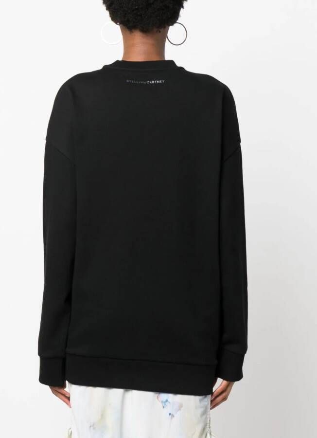 Stella McCartney Sweater met tie-dye print Zwart