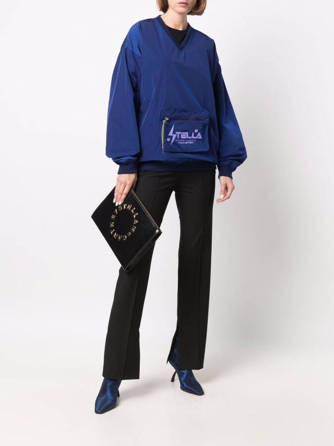 Stella McCartney Sweater met zak Blauw