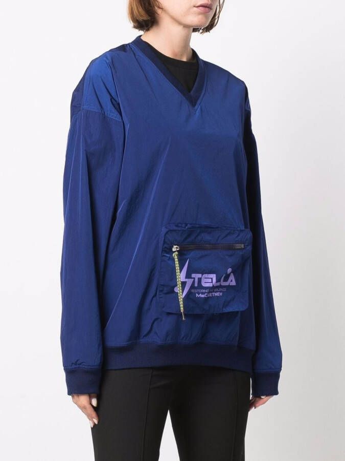 Stella McCartney Sweater met zak Blauw