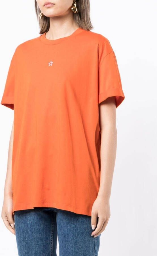 Stella McCartney T-shirt met geborduurd detail Oranje
