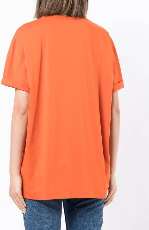 Stella McCartney T-shirt met geborduurd detail Oranje
