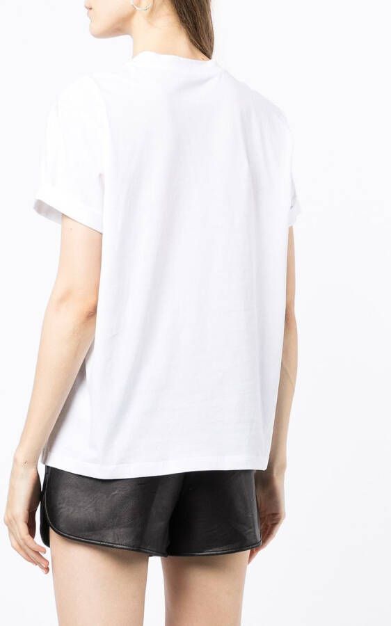 Stella McCartney T-shirt met geborduurde ster Wit