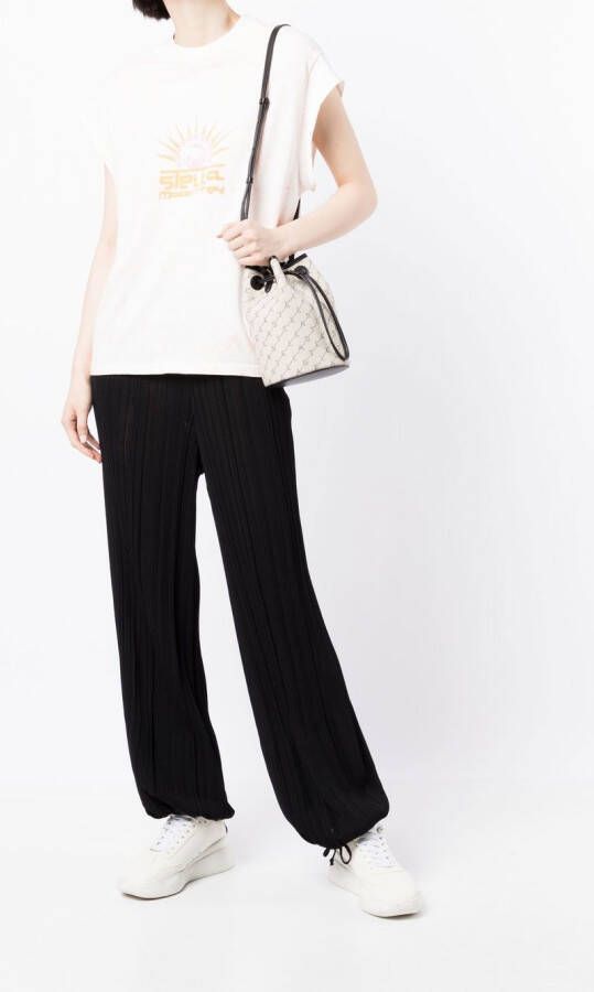 Stella McCartney T-shirt met kapmouwen Wit