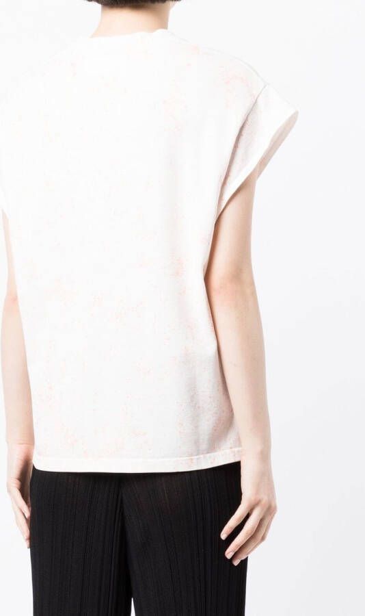 Stella McCartney T-shirt met kapmouwen Wit