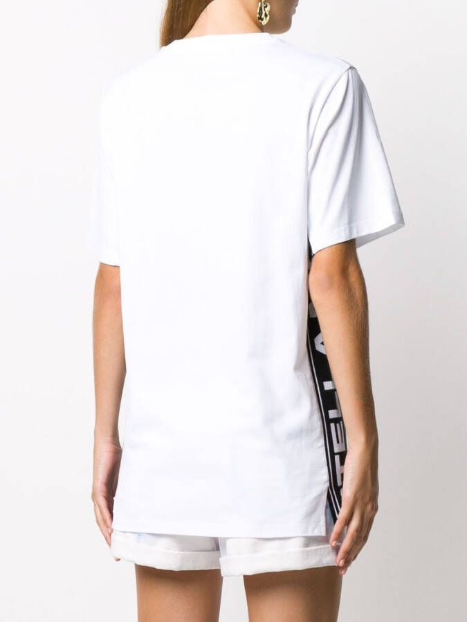 Stella McCartney T-shirt met logoband Wit