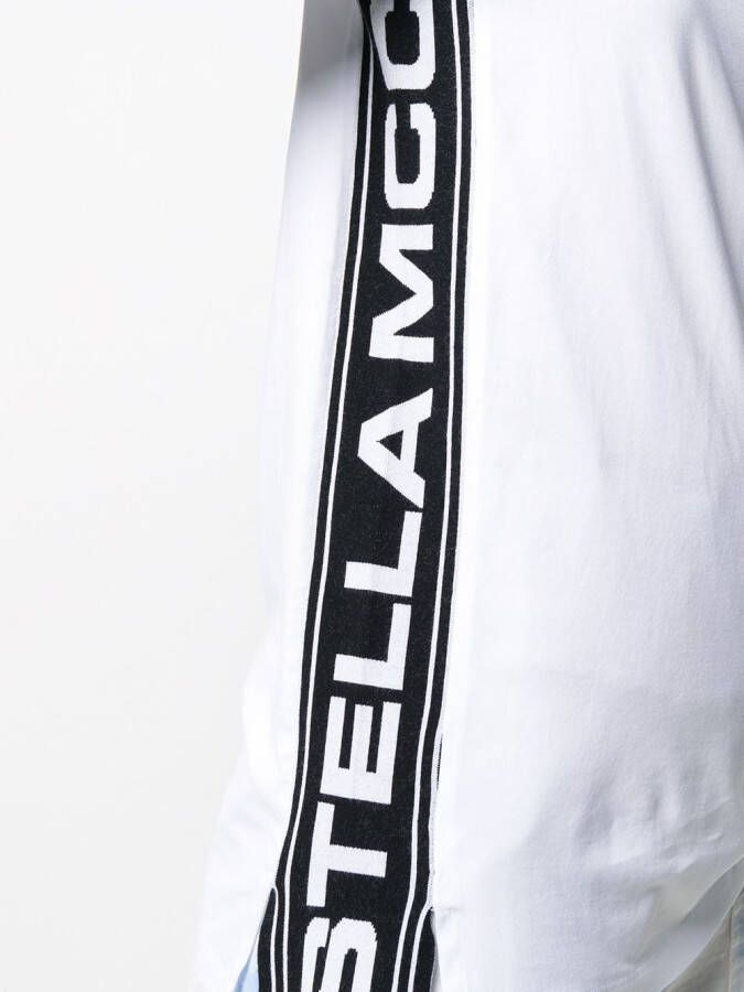 Stella McCartney T-shirt met logoband Wit