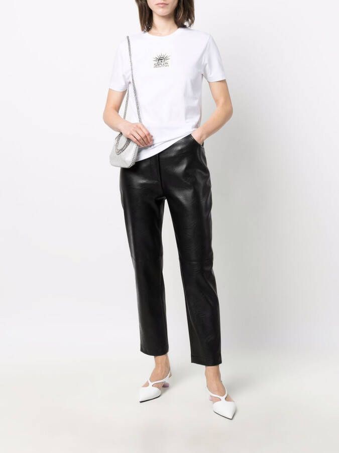 Stella McCartney T-shirt met logopatch Wit
