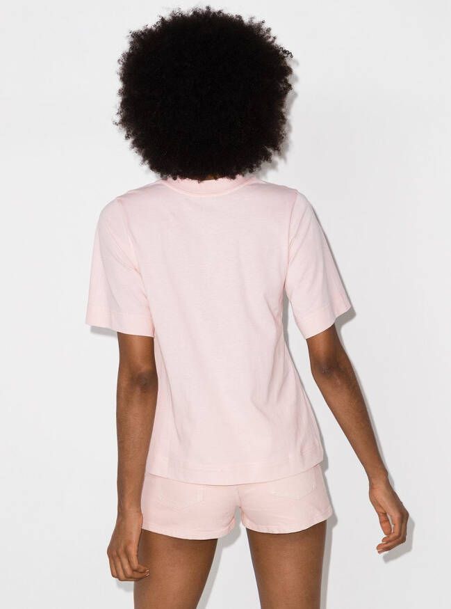 Stella McCartney T-shirt met logoprint Roze