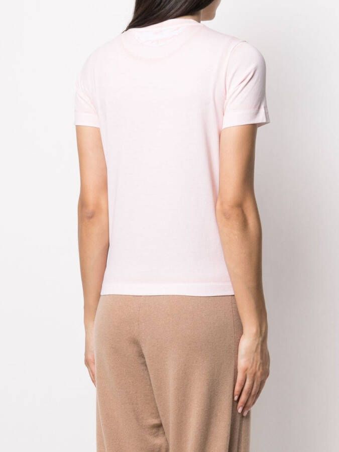 Stella McCartney T-shirt met logoprint Roze