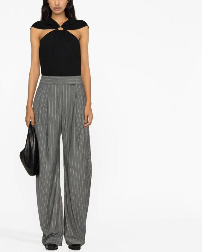 Stella McCartney T-shirt met open schouders Zwart