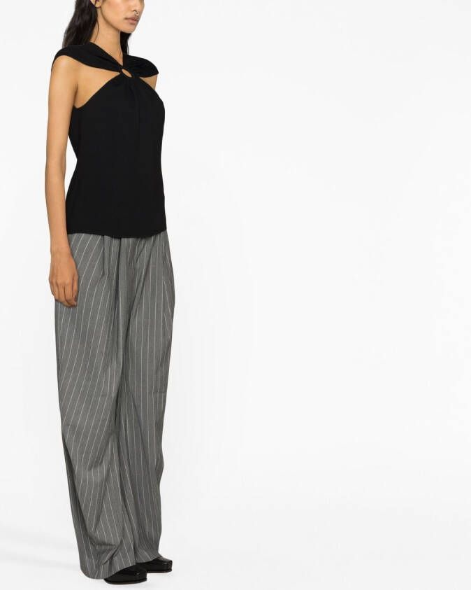 Stella McCartney T-shirt met open schouders Zwart