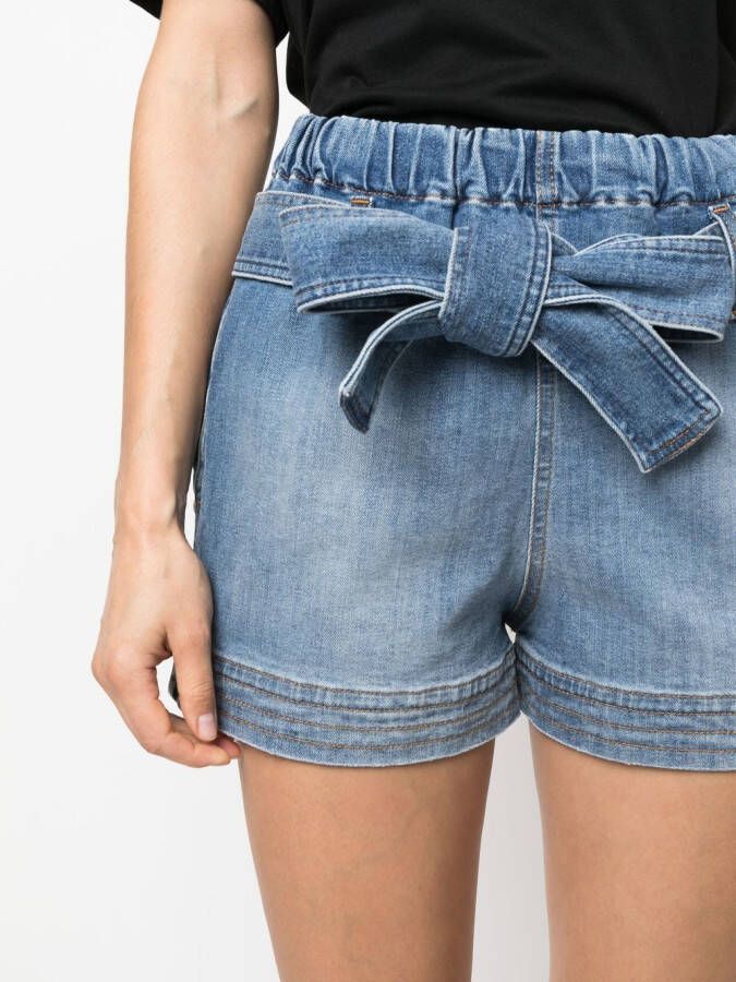Stella McCartney Denim shorts Blauw