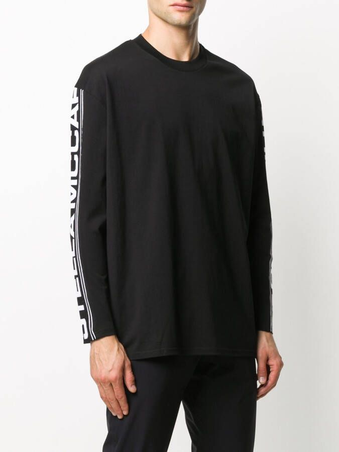 Stella McCartney Top met logomouw Zwart