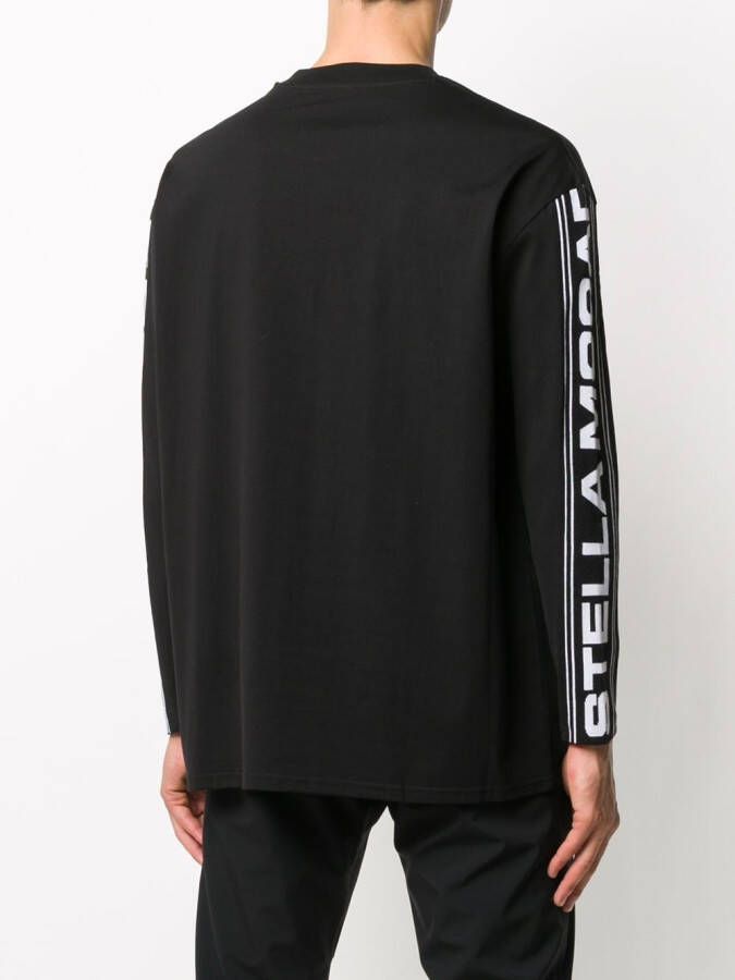 Stella McCartney Top met logomouw Zwart