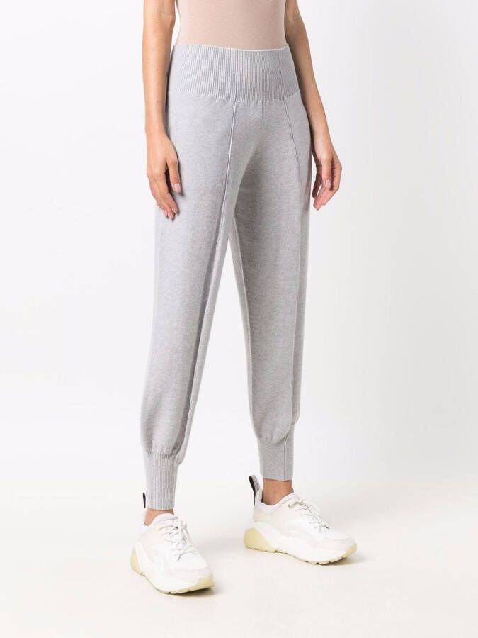 Stella McCartney Trainingsbroek met toelopende pijpen Grijs